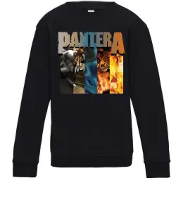 Детский Свитшот Pantera This love Серый меланж фото