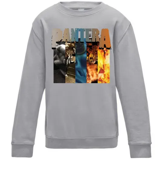 Дитячий світшот Pantera альбоми Сірий меланж фото