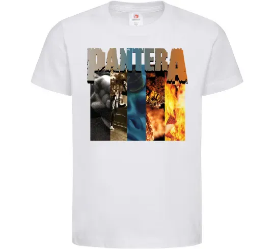 Дитяча футболка Pantera альбоми Білий фото