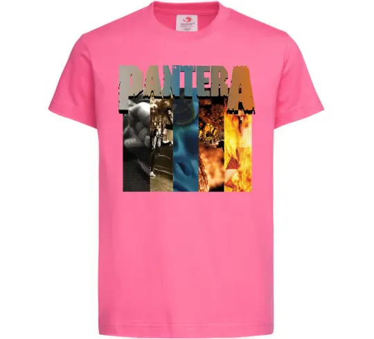 Дитяча футболка Pantera альбоми Яскраво-рожевий фото