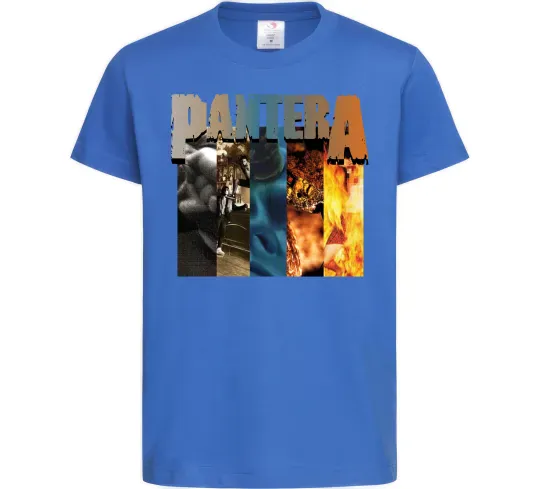 Дитяча футболка Pantera альбоми Яскраво-синій фото