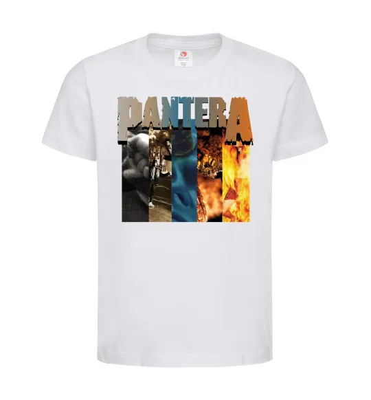 Детская футболка Pantera альбоми Белый фото