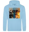 Мужская толстовка (худи) Pantera альбоми Голубой фото