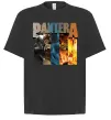 Футболка Оверсайз Pantera альбоми Чорний фото
