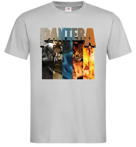 Мужская футболка Pantera альбоми Серый фото