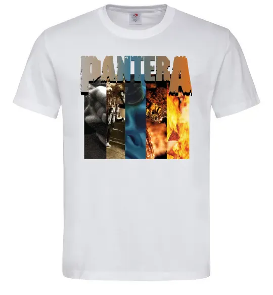 Мужская футболка Pantera альбоми Белый фото