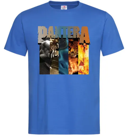 Мужская футболка Pantera альбоми Ярко-синий фото