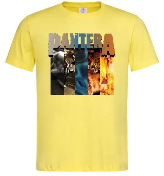 Мужская футболка Pantera альбоми Лимонный фото