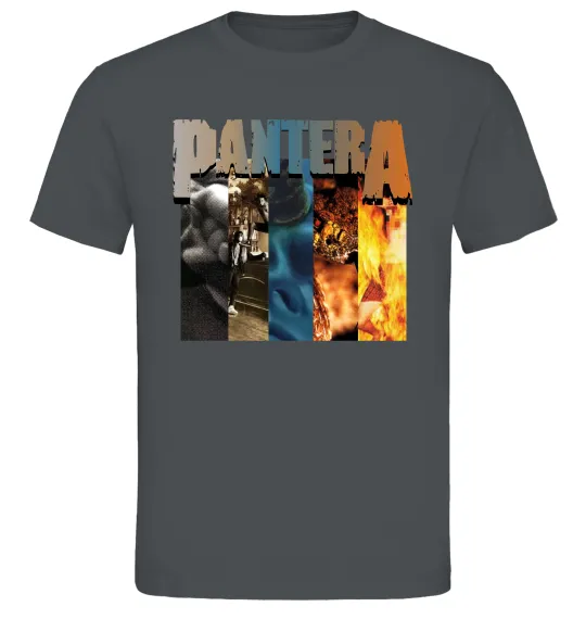 Мужская футболка Pantera альбоми Графит фото