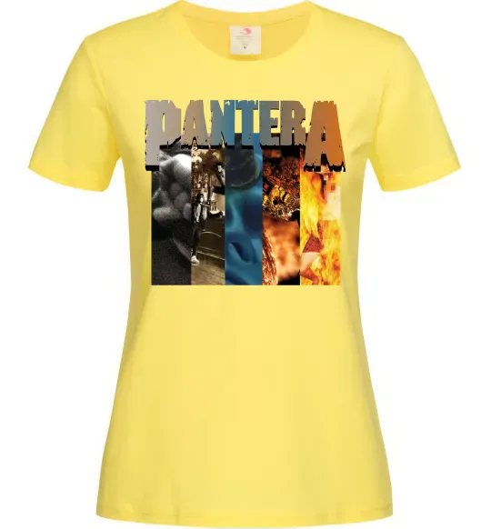 Женская футболка Pantera альбоми Лимонный фото
