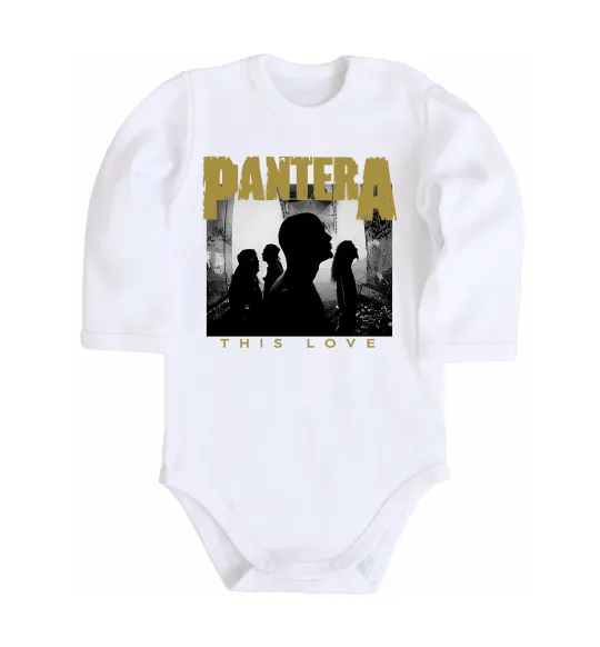 Детский боди Pantera This love Белый фото