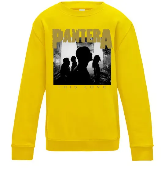 Детский Свитшот Pantera This love Солнечно желтый фото