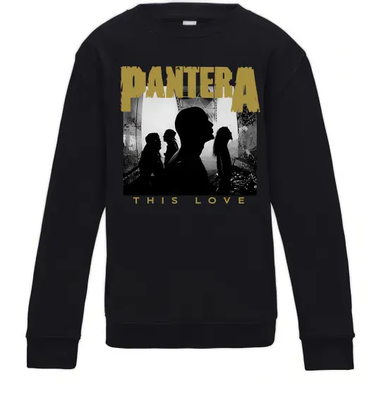 Детский Свитшот Pantera This love Черный фото