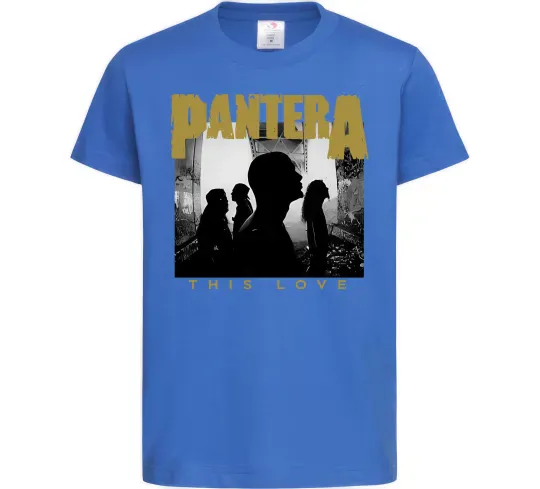 Детская футболка Pantera This love Ярко-синий фото