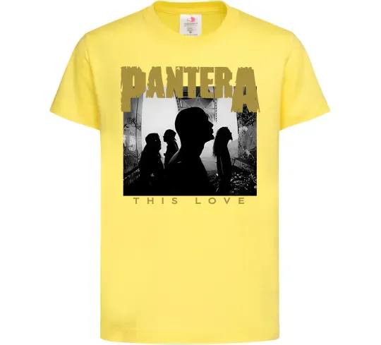 Детская футболка Pantera This love Лимонный фото