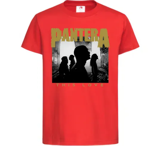Детская футболка Pantera This love Красный фото