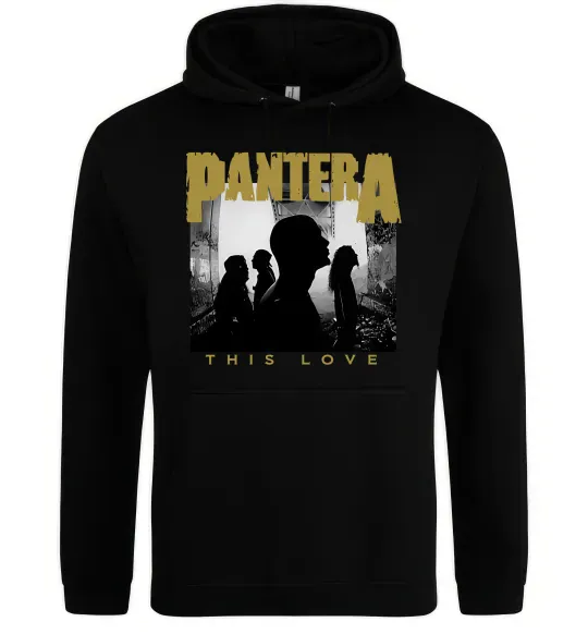 Мужская толстовка (худи) Pantera This love Черный фото