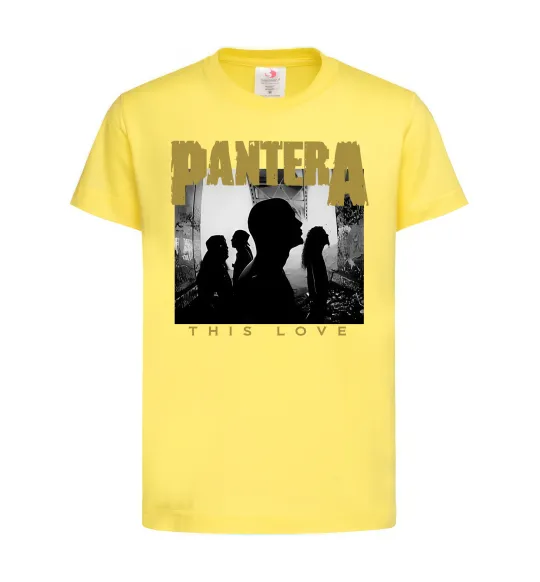 Детская футболка Pantera This love Лимонный фото