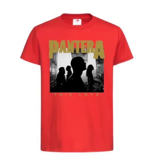 Детская футболка Pantera This love Красный фото