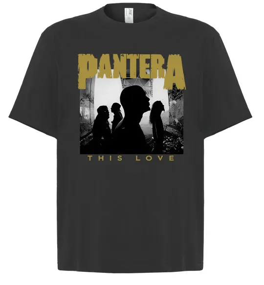 Футболка Оверсайз Pantera This love Черный фото
