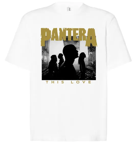Футболка Оверсайз Pantera This love Белый фото