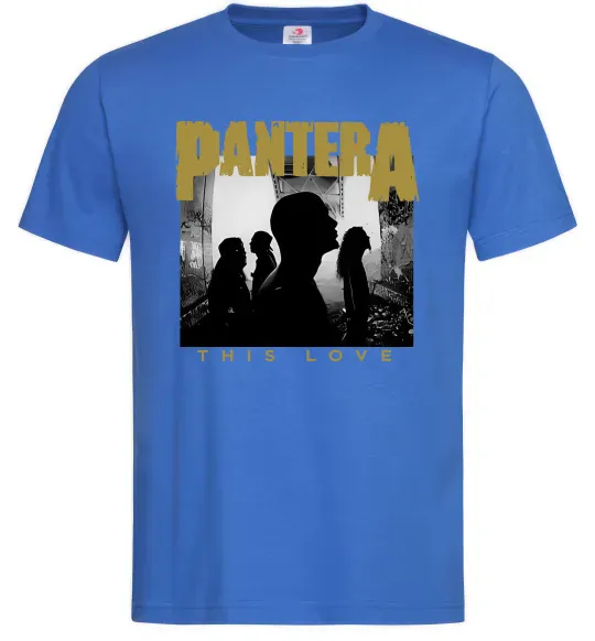 Мужская футболка Pantera This love Ярко-синий фото