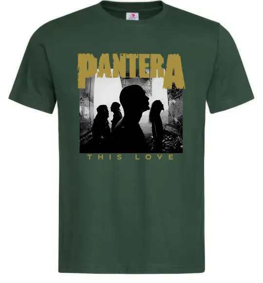 Мужская футболка Pantera This love Темно-зеленый фото