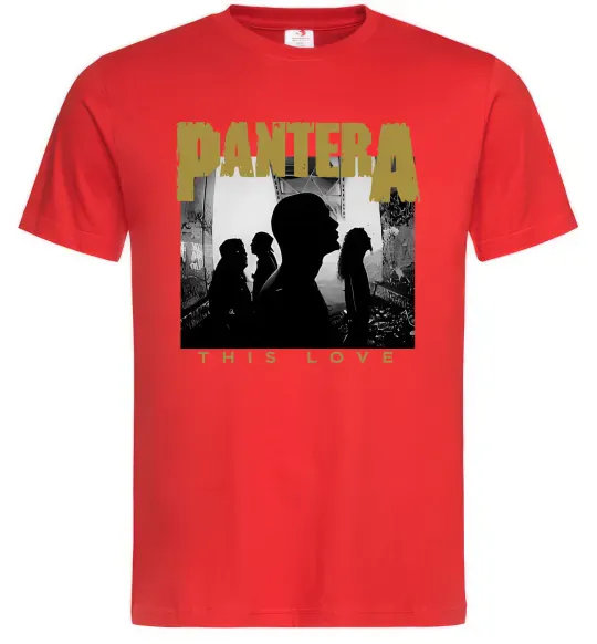 Мужская футболка Pantera This love Красный фото