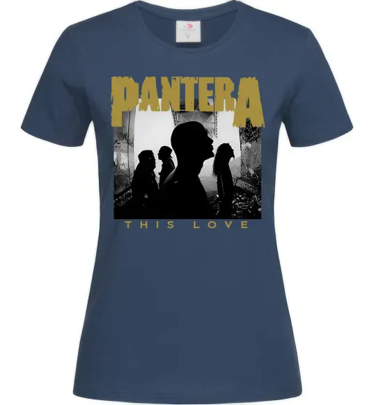 Женская футболка Pantera This love Темно-синий фото