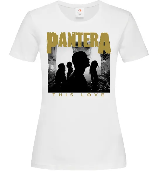 Женская футболка Pantera This love Белый фото