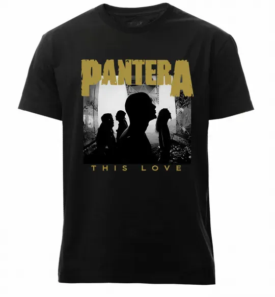 Мужская премиум футболка Pantera This love Черный фото