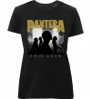 Женская премиум футболка Pantera This love Черный фото