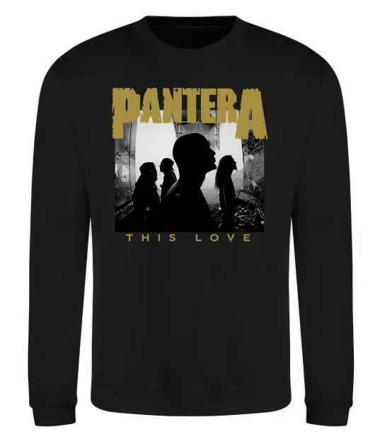 Світшот Pantera This love Чорний фото