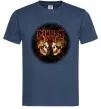 Мужская футболка Пантера черепи Темно-синий фото
