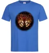 Мужская футболка Пантера черепи Ярко-синий фото