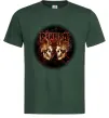 Мужская футболка Пантера черепи Темно-зеленый фото