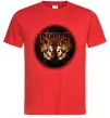 Мужская футболка Пантера черепи Красный фото