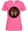 Женская футболка Пантера черепи Ярко-розовый фото