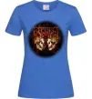 Женская футболка Пантера черепи Ярко-синий фото