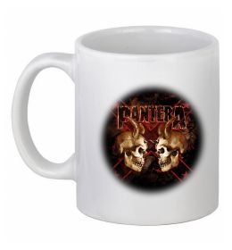 Чашка керамическая Пантера черепи