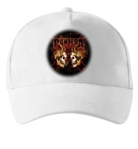 Кепка Пантера черепи Білий фото