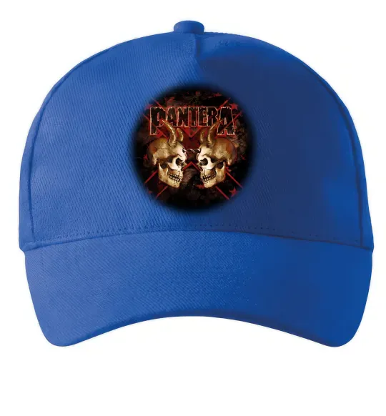 Кепка Пантера черепи Яскраво-синій фото