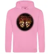 Мужская толстовка (худи) Пантера черепи Розовый фото