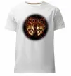 Мужская премиум футболка Пантера черепи Белый фото