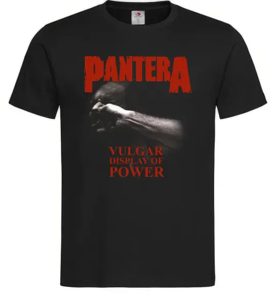 Мужская футболка Pantera Vulgar display of power Черный фото