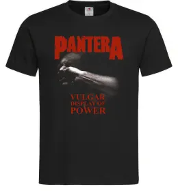 Мужская футболка Pantera Vulgar display of power Черный фото