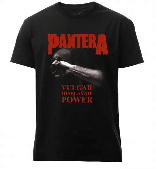 Мужская премиум футболка Pantera Vulgar display of power Черный фото