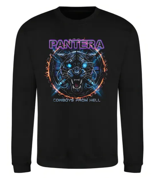 Свитшот Cowboys from hell Pantera Черный фото