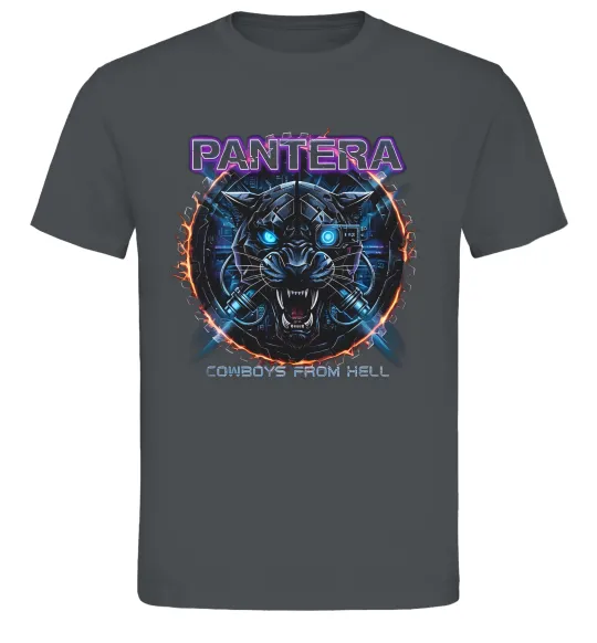 Мужская футболка Cowboys from hell Pantera Графит фото