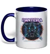 Чашка с цветной ручкой Cowboys from hell Pantera Глубокий темно-синий фото